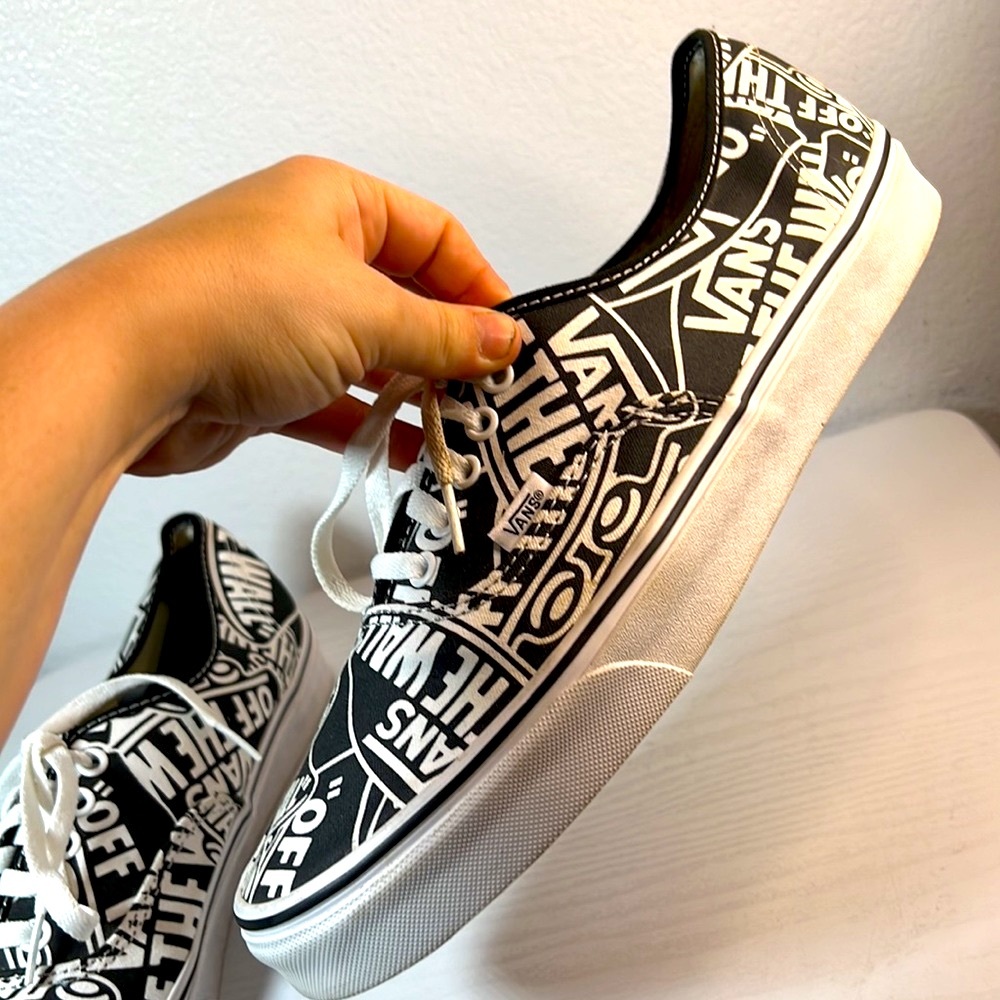 Vans Authentic Otw Repeat Black/True White Men's … - image 5